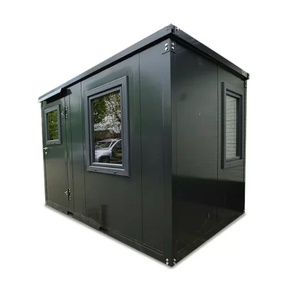Bürocontainer schwarz 3 x 2 m